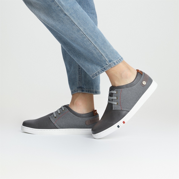 Men's Modern Casual Fashion Sneakers - GREY - 7